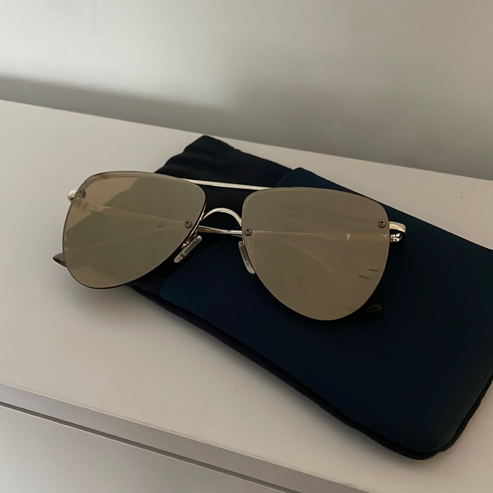 Les Specs the Prince Gold aviators